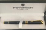 Metalowy długopis z czarnym tuszem - PETERSON z lazerowym grawerowaniem w etui. Personalizacja! - obrazek 3