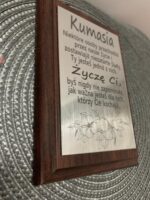 Dyplom/podziękowanie/certyfikat na podkładzie drewnianym! Personalizacja, grawerowanie laserowe! MAŁY