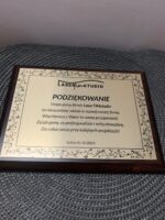 Dyplom/podziękowanie/certyfikat na podkładzie drewnianym! Personalizacja, grawerowanie laserowe! ZŁOTY! - obrazek 5