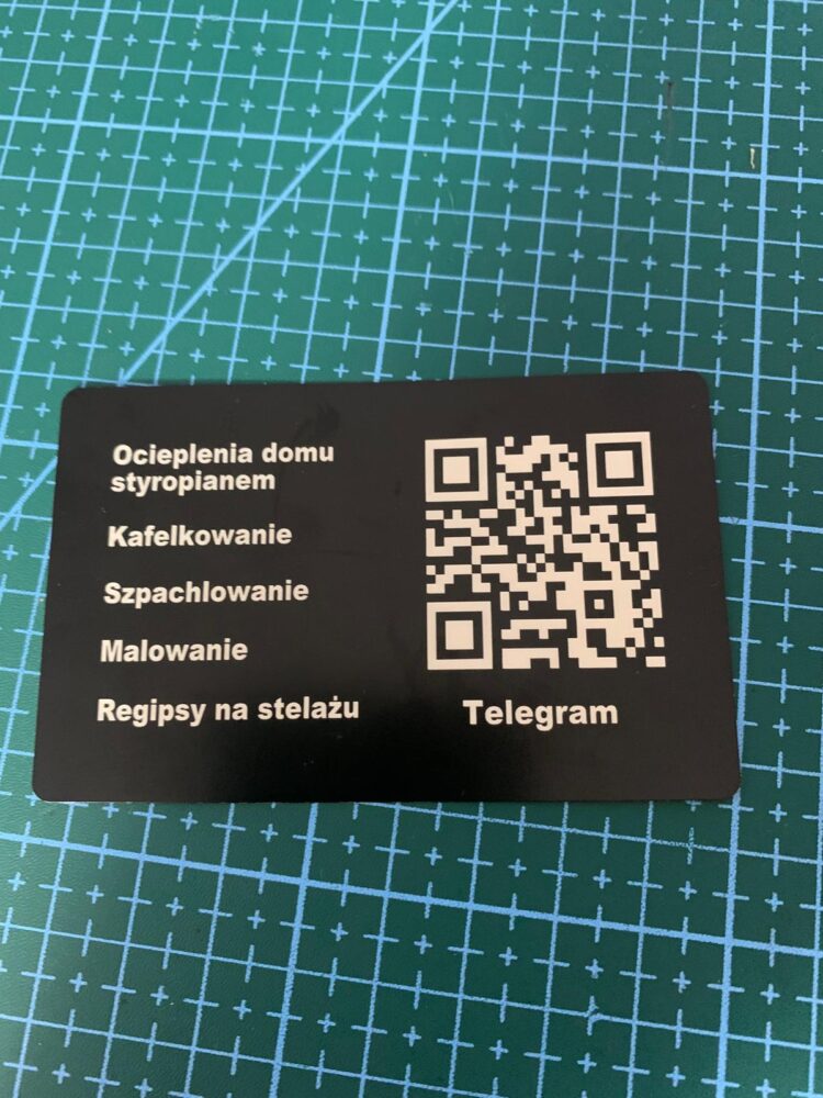 Eleganckie Wizytówki Metalowe z Aluminium z Indywidualnym Grawerem! 100 szt! - obrazek 7