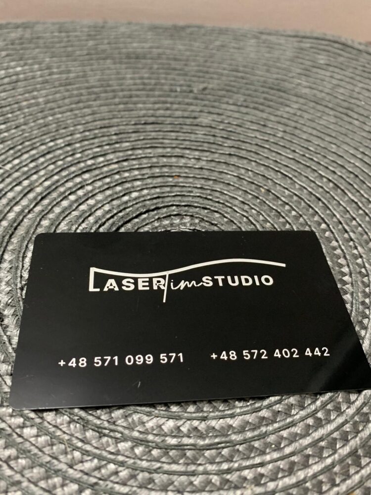 Eleganckie Wizytówki Metalowe z Aluminium z Indywidualnym Grawerem! 100 szt! - obrazek 4