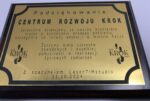 Dyplom, podziękowanie, certyfikat na podkładie drewnianym (złoty)! Personalizacja, grawerowanie laserowe!