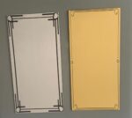 Tablica na drzwi z laminatu grawerskiego. 20cm * 10cm, ZŁOTA! Grawerowanie laserowe.
