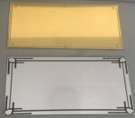 Tablica na drzwi z laminatu grawerskiego. 20cm * 10cm, ZŁOTA! Grawerowanie laserowe. - obrazek 3