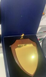 Dyplom/podziękowanie/certyfikat z Grawerem TARCZA w Etui Granatowym na Prezent! Personalizacja! MAŁY! - obrazek 3