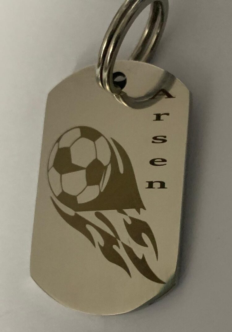 Brelok do kluczy dla dzieci z grawerem! Personalizacja! Stal niedrzewna! - obrazek 3