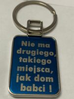 Dwustronny brelok prostokątny "KOCHANA BABCIA". - obrazek 2