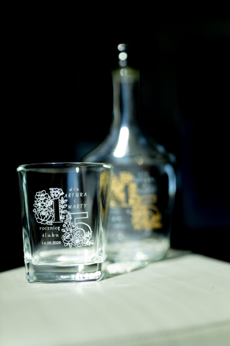 Grawerowana szklanka do whiskey/drinków. Grawerowanie laserowe! - obrazek 3