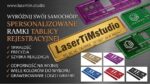 Ramka do Tablicy Rejestracyjnej Metalowa CHROM + Grawer Laserowy FIBER - obrazek 3