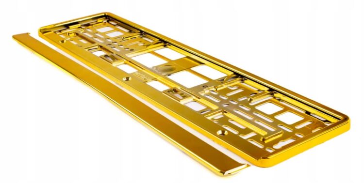 Ramka do Tablicy Rejestracyjnej Metalowa CHROM + Grawer Laserowy FIBER - obrazek 5